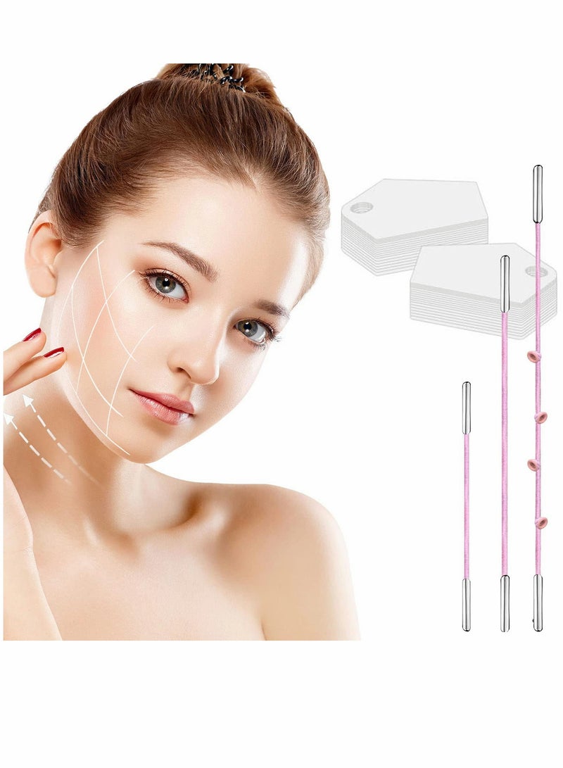 KASTWAVE Face Lift Tape, 40PCs Face Tape Lifting Invisible, High Elasticity & Waterproof Instant Face Lift Tape, Makeup Tools to Hide Facial Wrinkles and Double... - Image 1