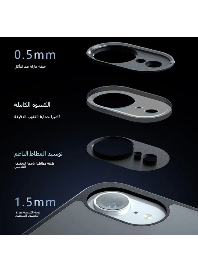 General Suitable for iPhone 16E mobile phone case Qijia airbag anti-fall frosted protection magnetic mobile phone case  - Image 4