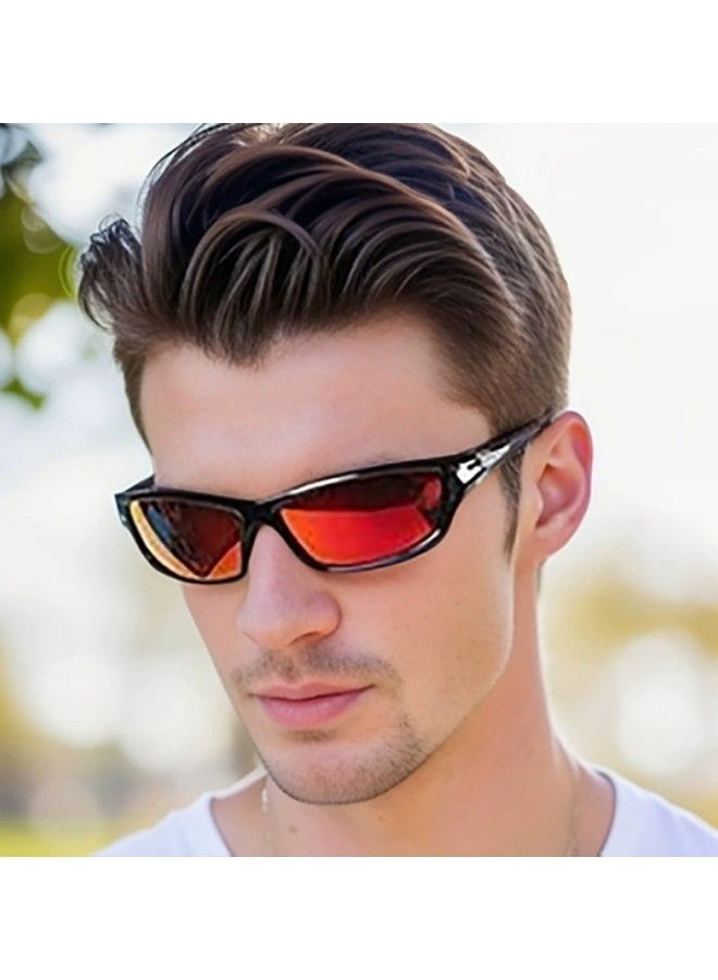 كيو نظارات شمسية رياضية مستقطبة للرجال وهم يركبون الدراجات أثناء صيد الأسماك حماية فوق 400 (نظارات + حبل) - Image 3