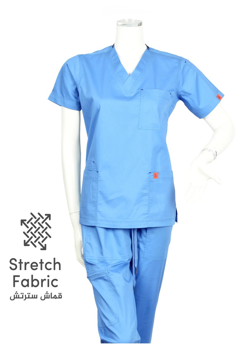 OXYGEN Oxygen Unisex Scrub Set Sky Blue B15 X  - Image 1