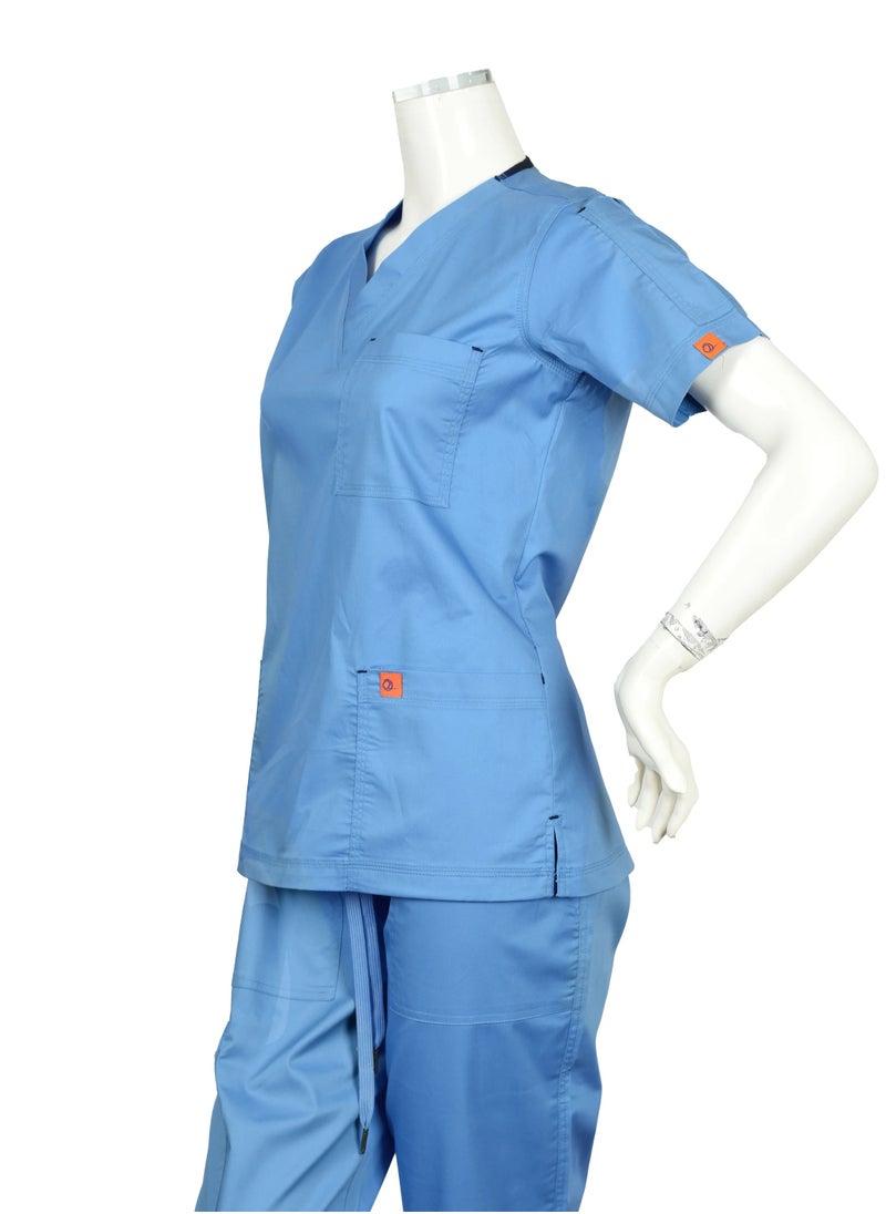 OXYGEN Oxygen Unisex Scrub Set Sky Blue B15 X  - Image 3