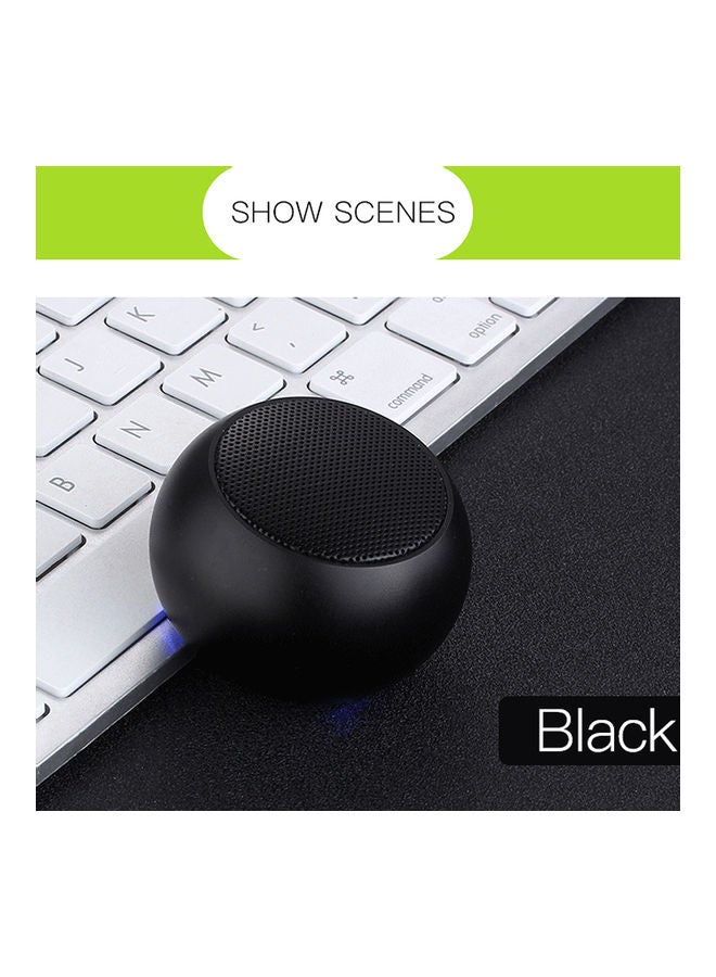 Loquat Portable Wireless Mini Speaker With Mic LU-VQ9-38 Black - Image 4