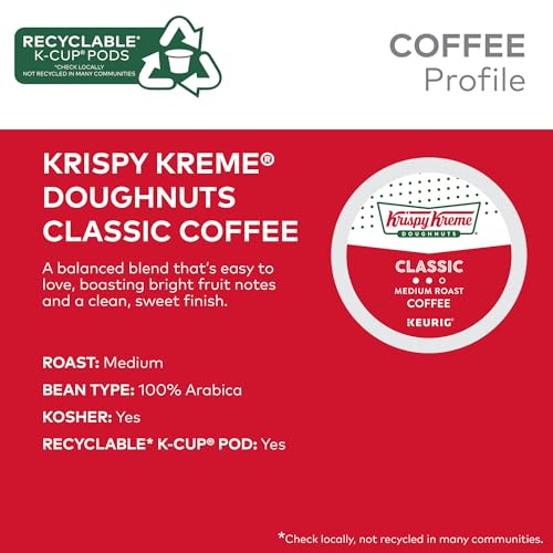 Krispy Kreme Classic Coffee, Keurig Single Serve K-Cup Pods, Medium Roast, 96 Count - Image 3