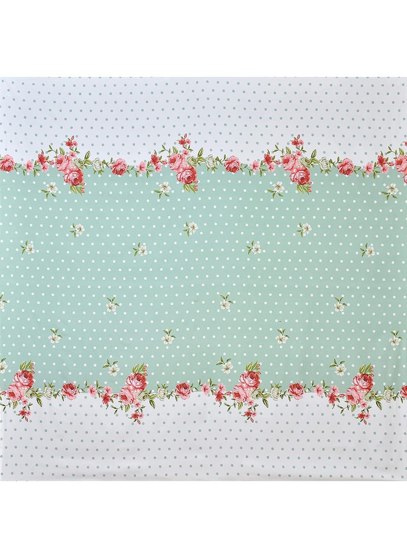 FESTIVAL HOME FURNISHINGS FESTIVAL HOME FURNISHINGS Polycotton Diwan Set 60X90 Bedsheet 16x16 Cushion Covers 18x28 Bolster Covers Blue Standard  - Image 2