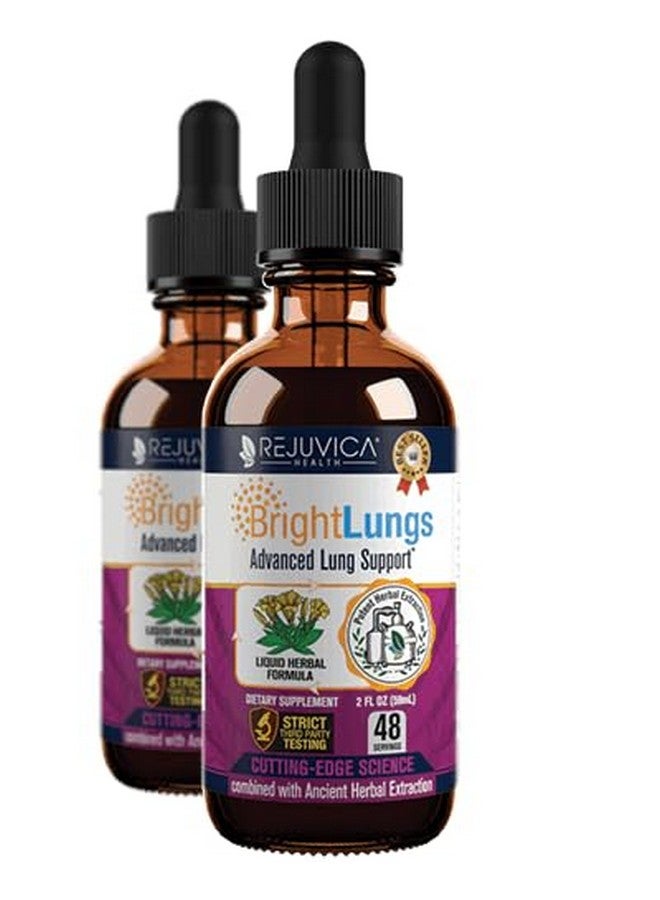 Rejuvica Health Bright Lungs - Lung Detox Support Supplement to Help Maintain Overall Lung & Respiratory Health - Grindelia, Lobelia, Licorice, Wild Cherry & More!  - Image 1