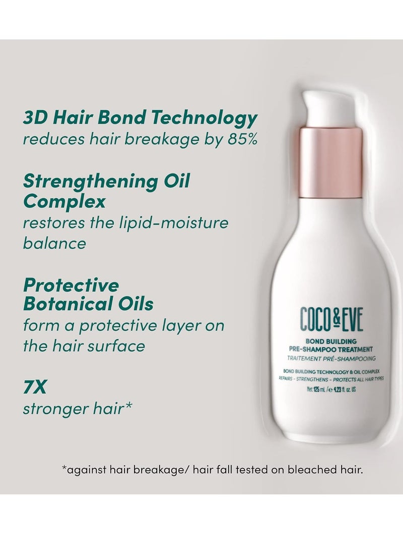 COCO & EVE - Coco & Eve Conditioner - Pre-Shampoo Treatment, 4.23 fl oz (125 milliliters), Helps with Dry Damaged Hair Breakage Repair, Deep Conditioning Mask for Repairing Hair Damage & Hair Bonds - Image 1