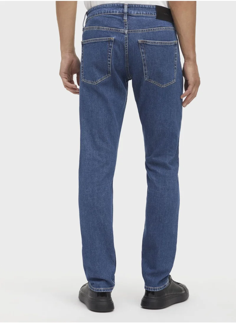 CALVIN KLEIN Light Wash Sim Fit Jeans