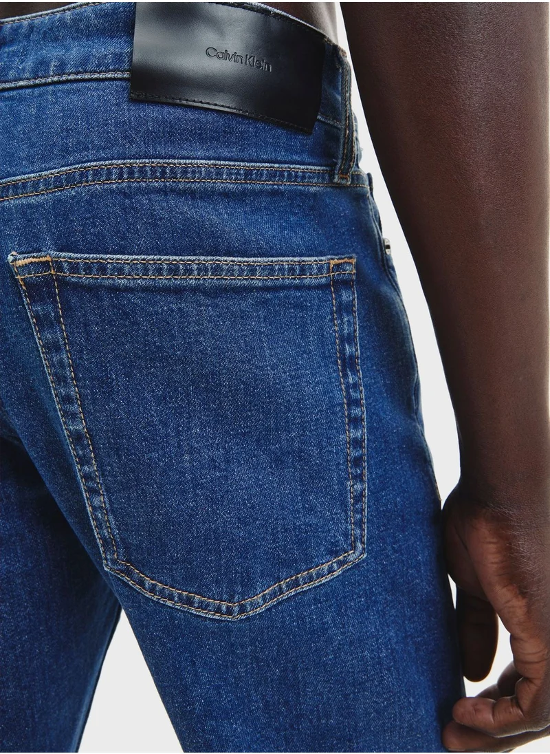 CALVIN KLEIN Light Wash Sim Fit Jeans
