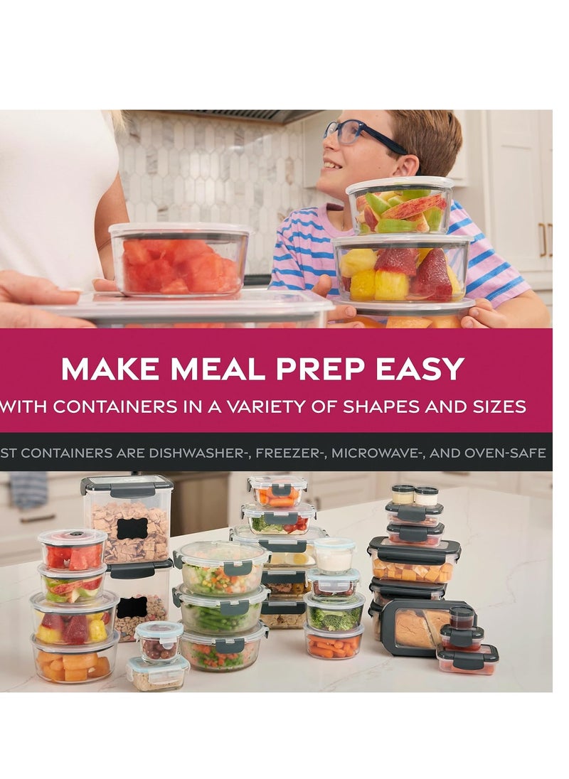 Generic - Glass Meal Prep Containers – BPA-Free, Leakproof & Airtight Food Storage with Secure Locking Lids, Microwave & Dishwasher Safe - Image 1