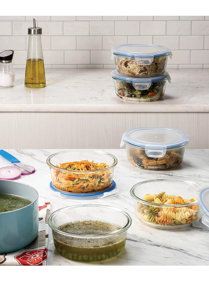 Generic - Glass Meal Prep Containers – BPA-Free, Leakproof & Airtight Food Storage with Secure Locking Lids, Microwave & Dishwasher Safe - Image 1
