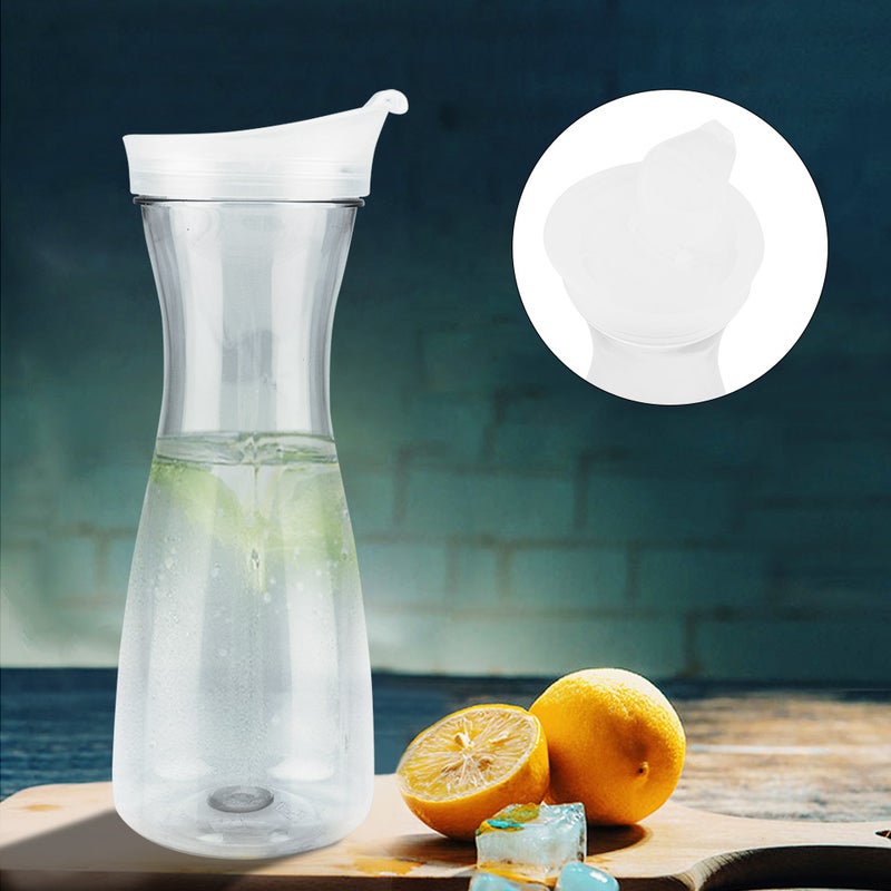 1000ml Acrylic Transparent Juice Bottle Water Jug Ice Cold Juice Jug with Lid for Bar Home Use - Image 2