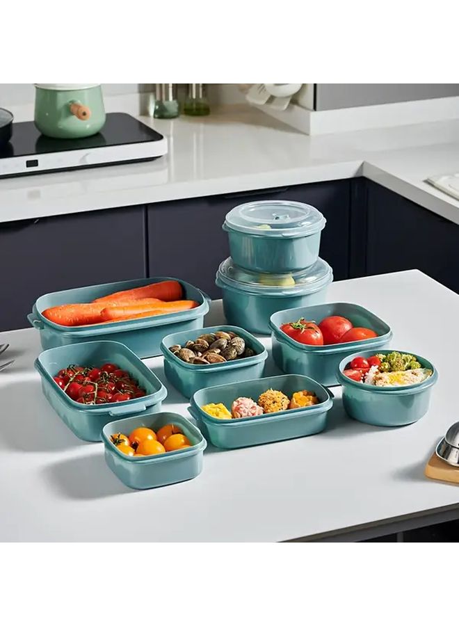 6pcs Airtight Food Storage Container Set PP Material Microwave Safe Portable Stackable - Image 1