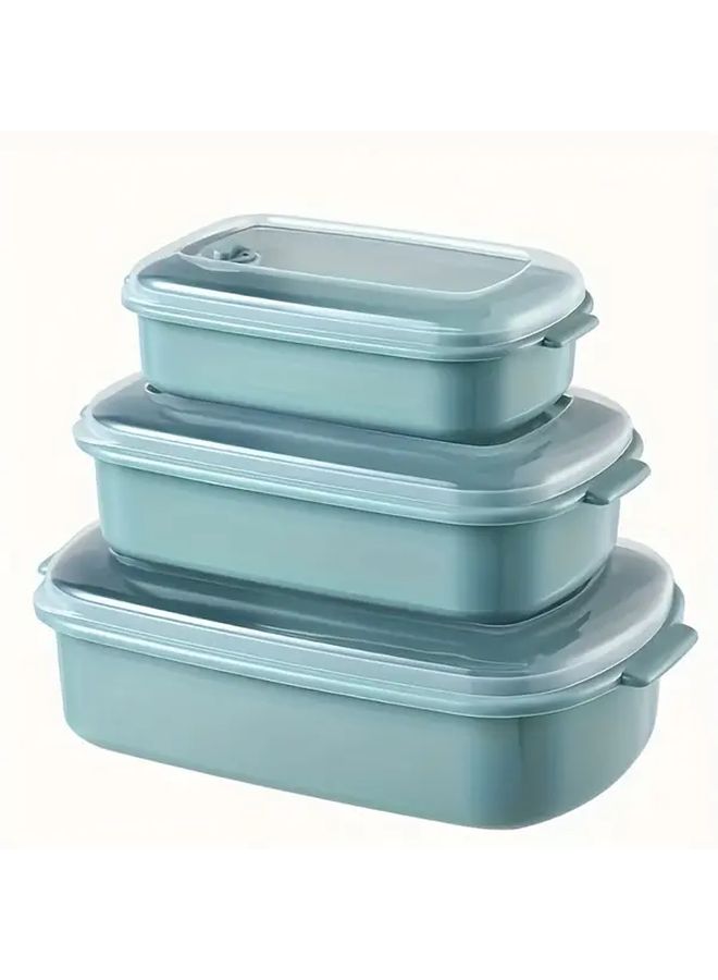 6pcs Airtight Food Storage Container Set PP Material Microwave Safe Portable Stackable - Image 4