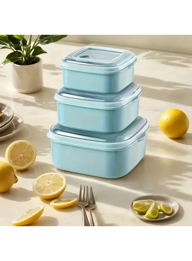 6pcs Airtight Food Storage Container Set PP Material Microwave Safe Portable Stackable - Image 5
