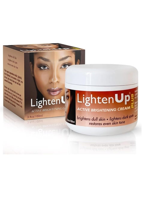 LightenUp Plus Active Brightening Cream 100ml – Targets Dark Spots, Scars & Uneven Skin Tone