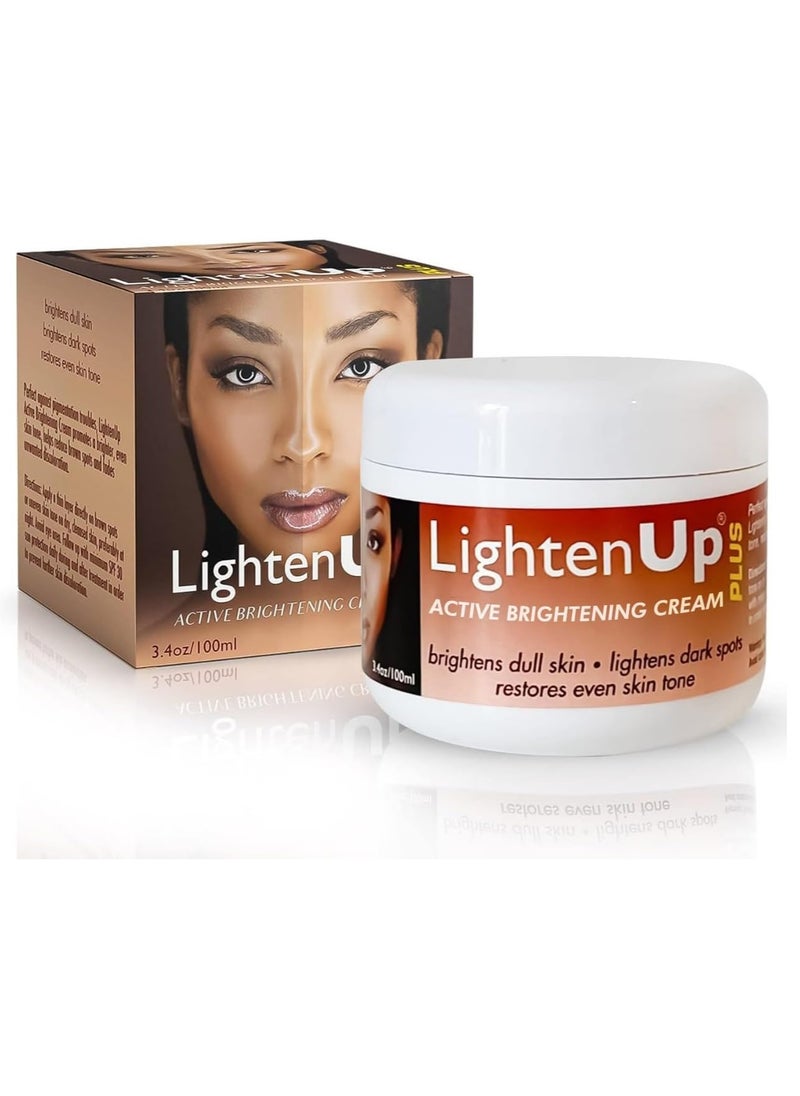 LightenUp Plus Active Brightening Cream 100ml – Targets Dark Spots, Scars & Uneven Skin Tone