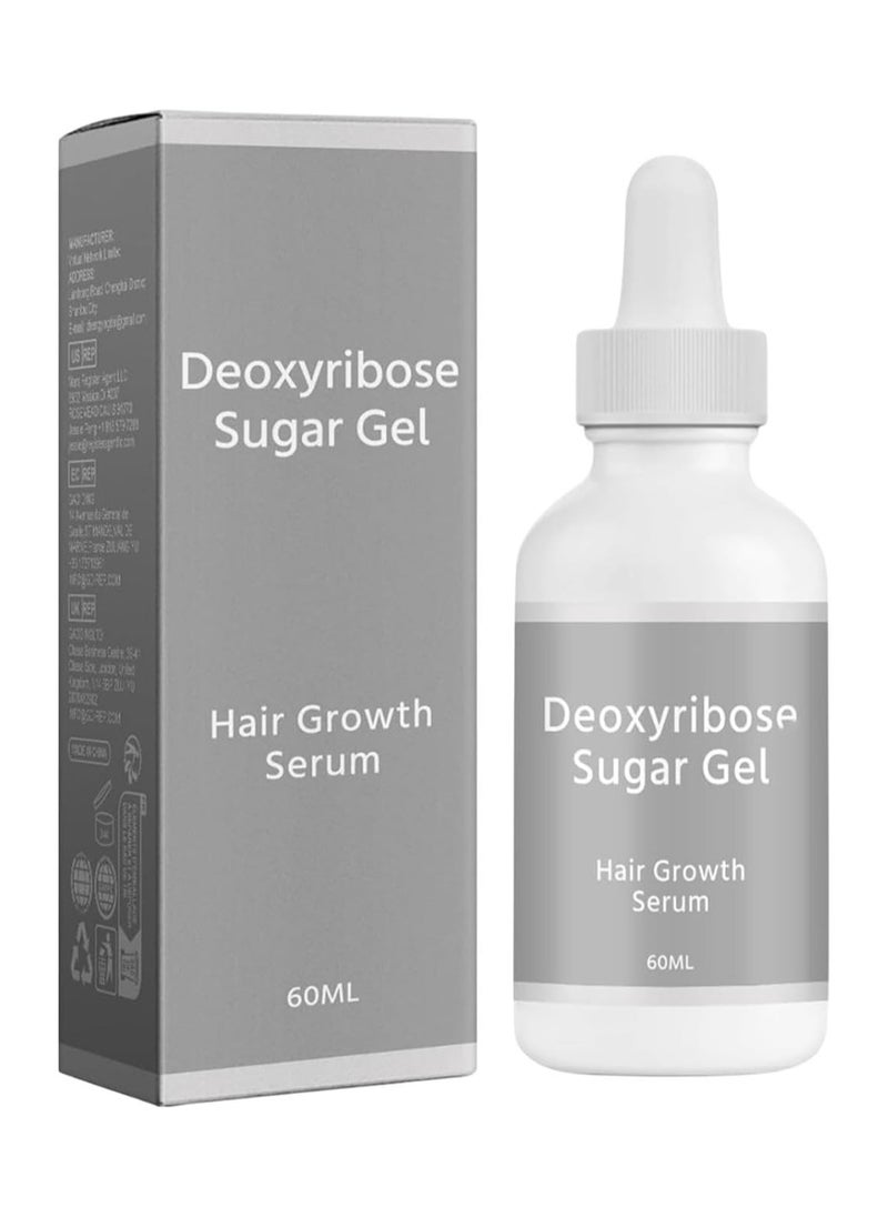 ATRJSZ - Deoxyribose Sugar Gel Hair Growth, Hair Growth Oil, 60ml Deoxy Ribose Sugar Hair Growth Serums, Growing Hair Oil Scalp Gel For Hair Strengthening, Mild Hair Thickening Gel Safe Oil for Men Women - Image 1