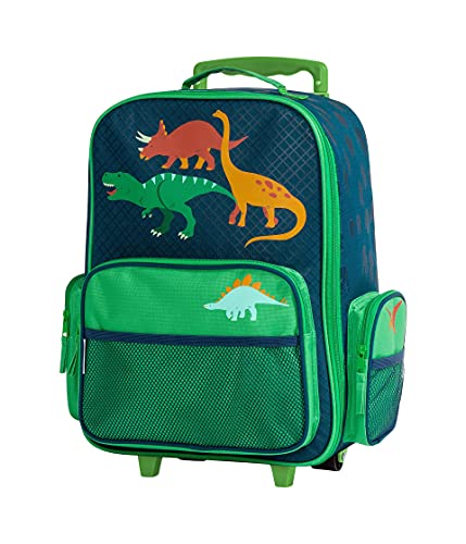 Stephen Joseph Kids' Classic Rolling Luggage, Green Dino, One Size - Image 4