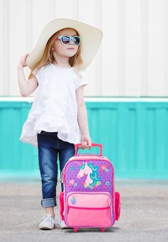 Stephen Joseph Kids' Classic Rolling Luggage, Green Dino, One Size - Image 2
