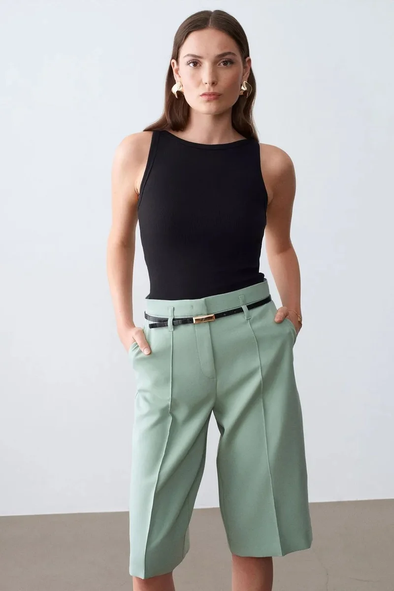 Dilvin Black DILVIN Ribbed Halterneck Sleeveless Blouse for Women | Best Price UAE