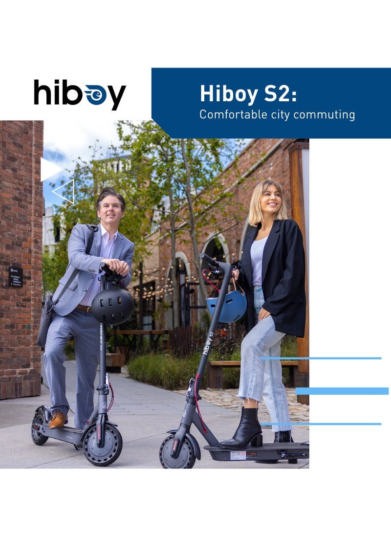 HIBOY - Hiboy S2 Electric Scooter, 8.5",9" Tires, Up to 17 Miles Range, 350W Motor&19 MPH Portable Folding Commuting Electric Scooter for Adults with Double Braking System and App - Image 1