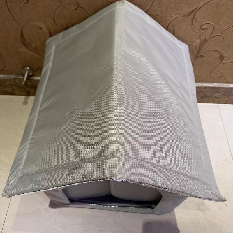 Insulated Waterproof Cat House Silvery Grey 16.5 Inch All Season Outdoor Shelter - Image 1