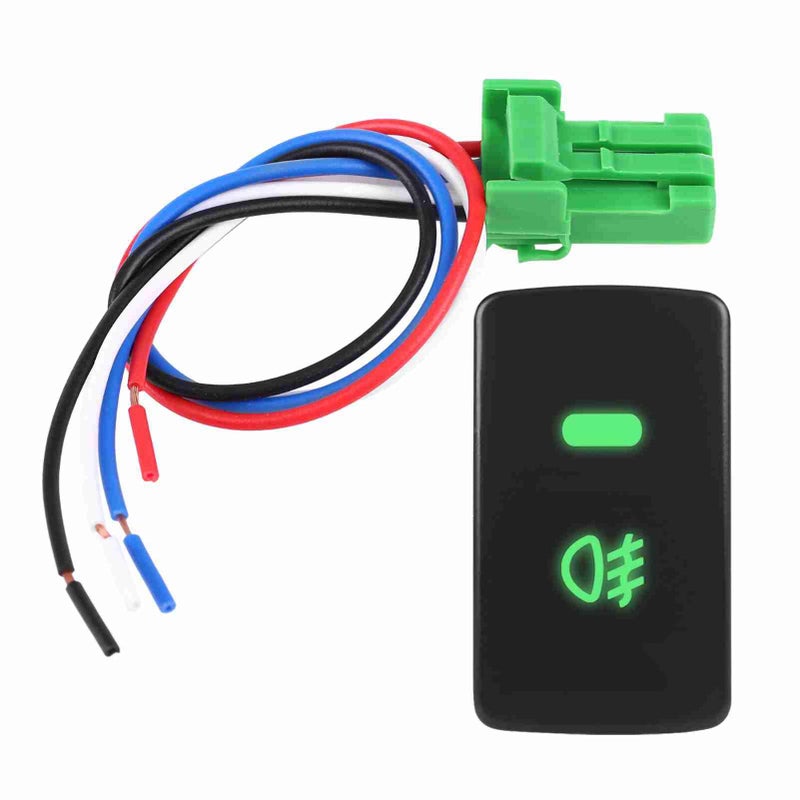 Aramox Fog Light Switch,5 Pin Black Plastic Car Push Button Fog Light Switch for CRV - Image 1