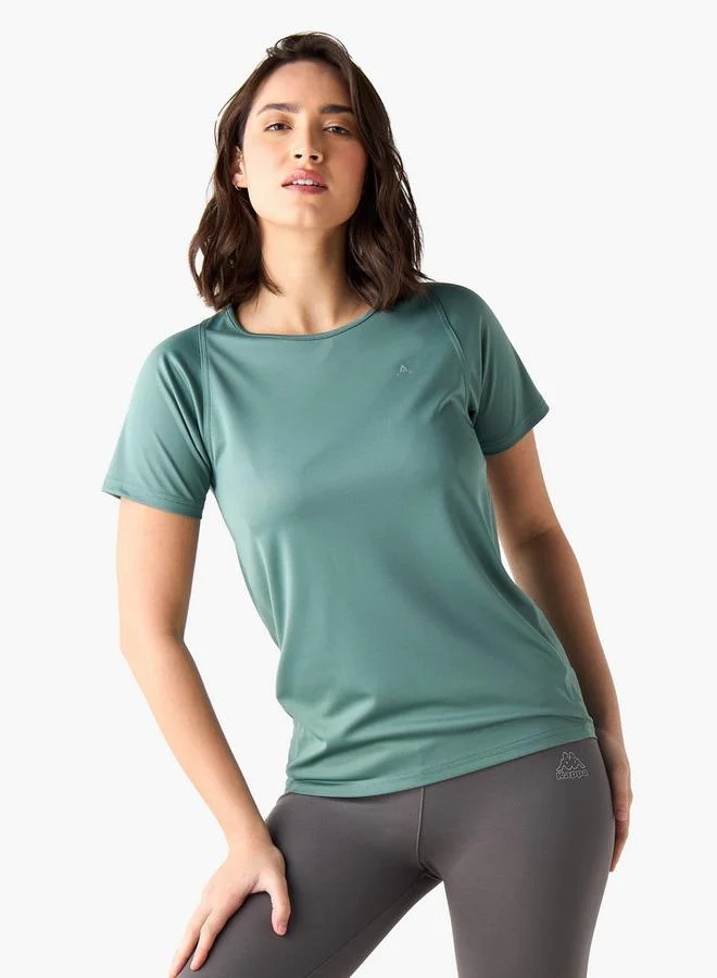ADOT by Splash Layer Detail T-shirt with Round Neck and Short Sleeves