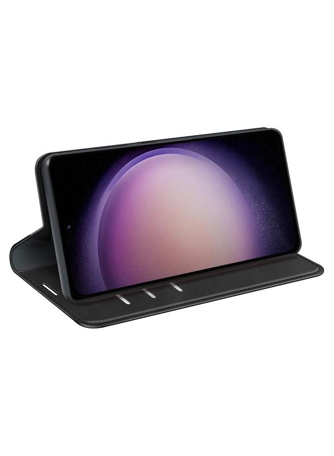 S-TOP Case For Samsung Galaxy S23 FE 5G Retro-skin Magnetic Suction Leather Phone Case - Image 5