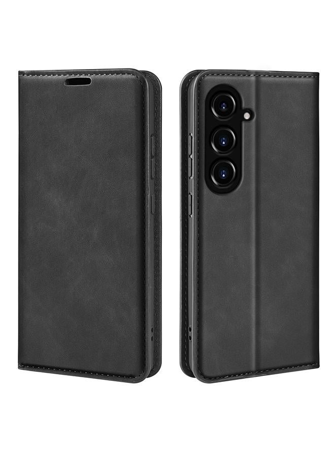 S-TOP Case For Samsung Galaxy S23 FE 5G Retro-skin Magnetic Suction Leather Phone Case - Image 1