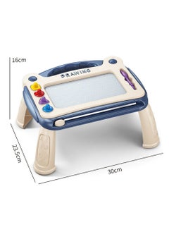 Haidue Magnetic Drawing Pad Doodle Board Educational Learning Toy Blue  - Image 5