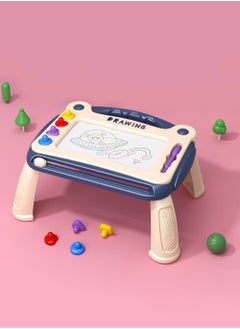 Haidue Magnetic Drawing Pad Doodle Board Educational Learning Toy Blue  - Image 2