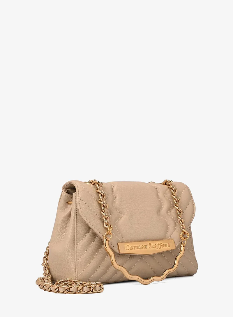 Quilted Bag Chain Off-White