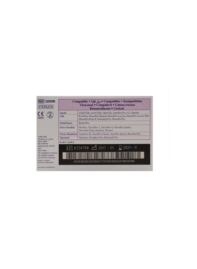 BD Micro-Fine BD MicroFine Needle For Insulin Pen 31gx5mm 100's - Image 3