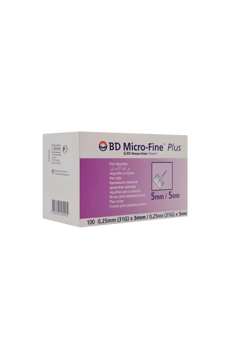 BD Micro-Fine BD MicroFine Needle For Insulin Pen 31gx5mm 100's - Image 1