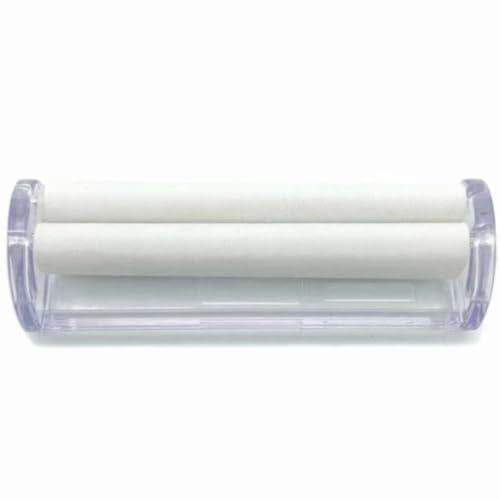 White Leaf Cigarette Rolling Machine | Compact Pocket Size Injector | Quick Fill Tobacco Roller with Papers Holder | Standard 70mm | Manual DIY Cigarette Maker - Image 1