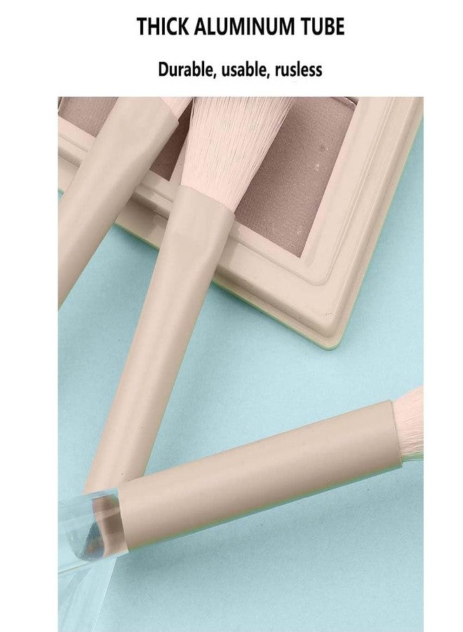 Coshine 6 In 1 Flip Mirror Travel Makeup Brush Set With Brush Cleaning Sponge, COSHINE 3pcs Eye Makeup Brushes Double Head Bristles With Mirror and Case - Image 4