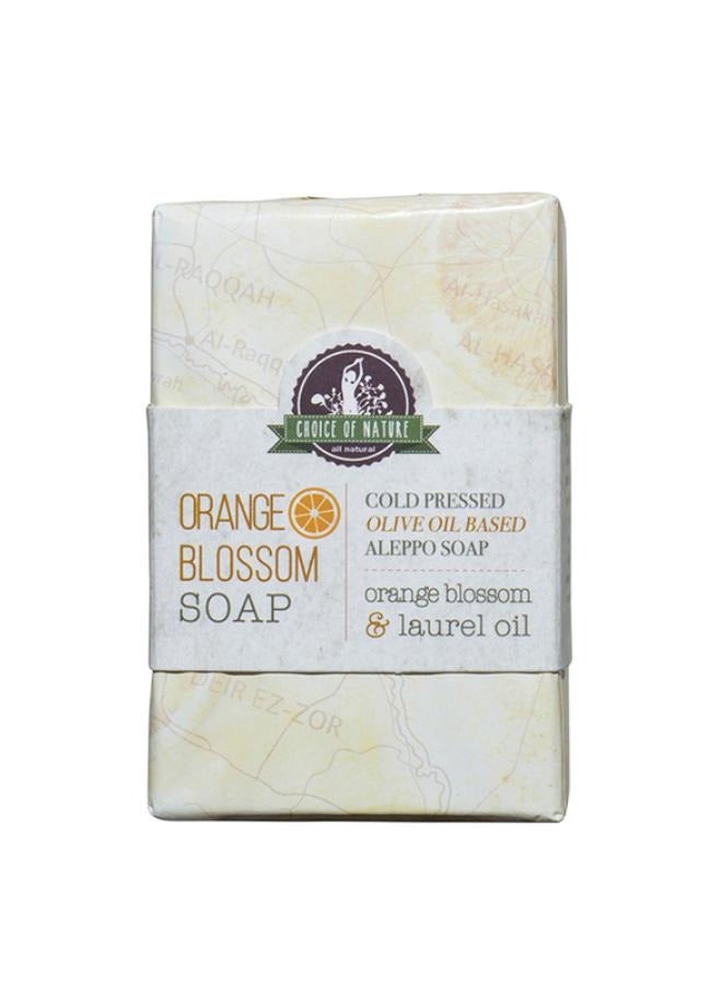 صابون حلب بزهر البرتقال المعصور على البارد 125 جرام