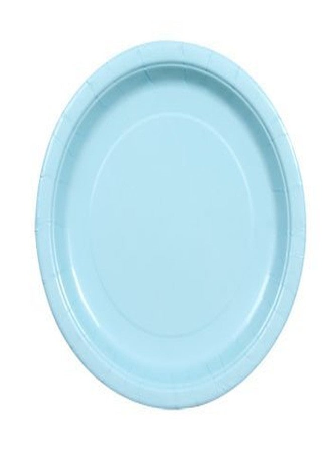 Party Color Paper Plates Light Blue 9" 40 Count
