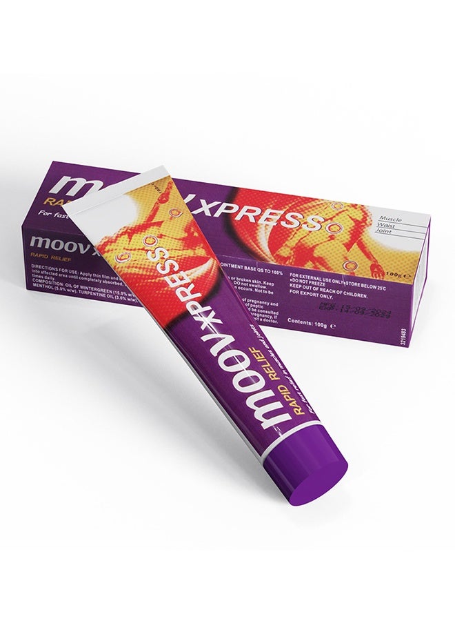 Moov Rapid Relief Cream 100g, for Fast Relief in Muscles and Joints, Suitable for Back Pain, Muscle Pain, Joint Pain, Knee Pain - Image 3