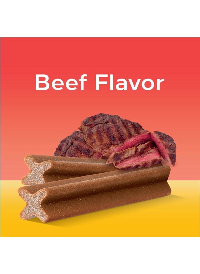 Pedigree Dentastix Toy & Small Breed Dog Treats, Beef Flavor, 24 Treats (Pack of 7)  - Image 2