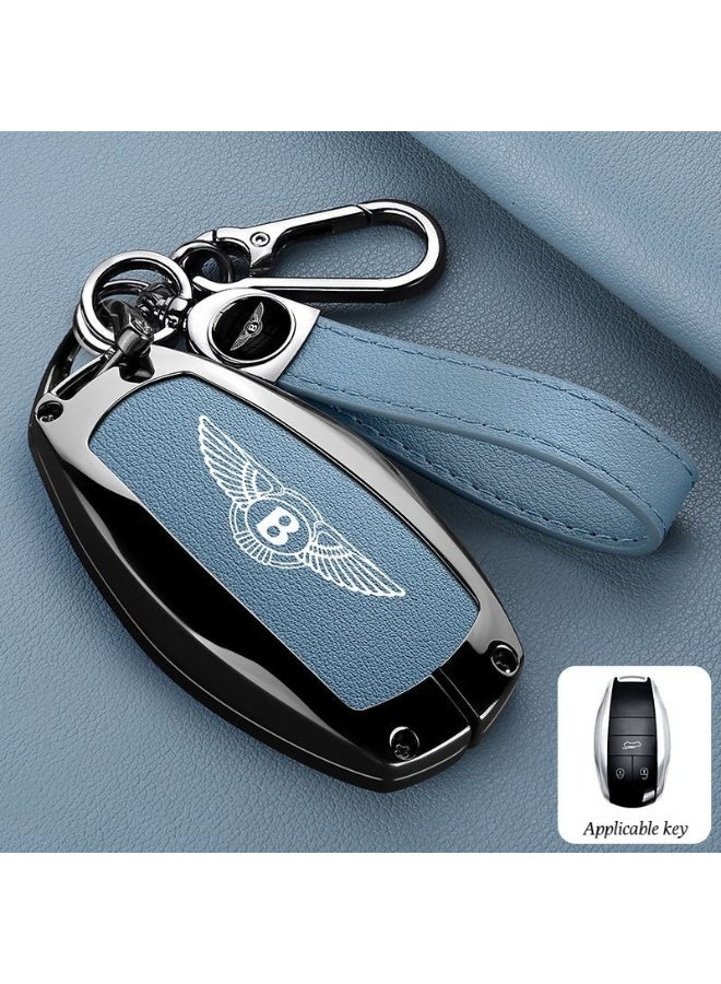 غطاء مفتاح السيارة الفاخر، مناسب لغطاء مفتاح بنتلي فاينينج سبور، بنتايغا، PHEV، بنتلي مولسان، بنتلي كونتيننتال جي تي غطاء مفتاح السيارة الفاخر