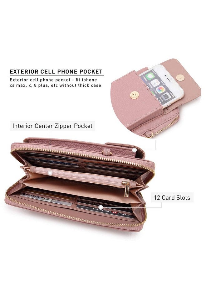 DASEIN Crossbody Bag Phone Purse Handbag For Women Shoulder Bag Credit Card Wristlet Wallet With Multi Pockets - Image 5