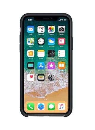 Silicone Case Cover For Apple iPhone Xs Black - view 2