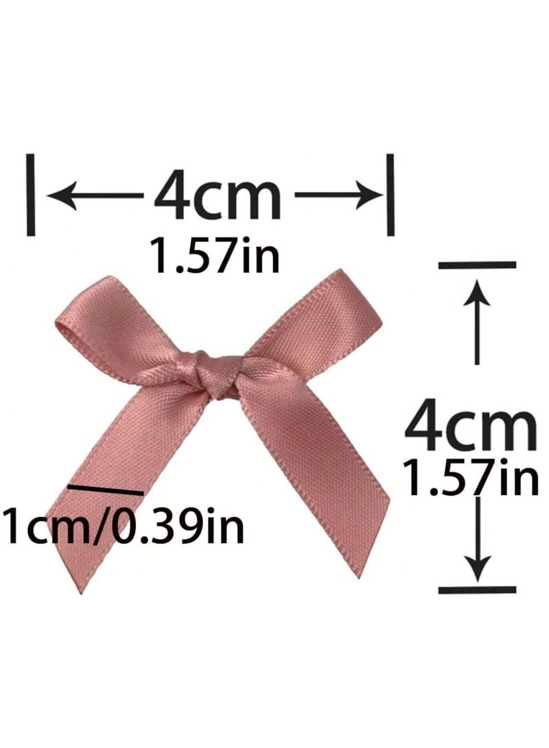 50Pcs/Pack blue Ribbon Bows Gift Packaging Decoration Handicraft Card Decoration, Hair Accessories, Jewelry Bows, Wedding Party Decoration, Christmas Decor, Room Decor - Image 2