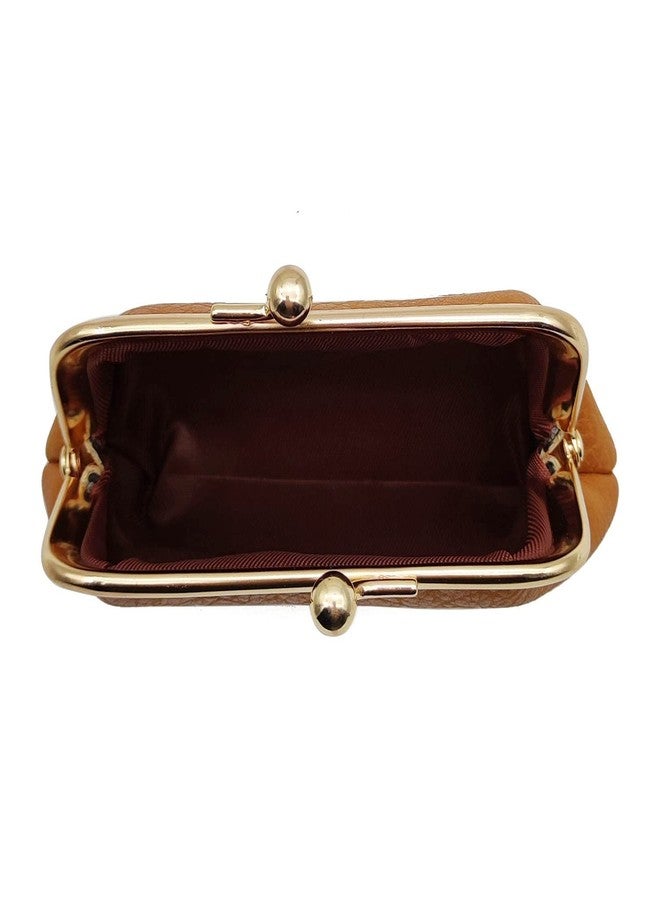 Lavogel Coin Purse, Kiss Lock Coin Purse for Women, Large Capacity Coin Pouch,Vintage Change Purse Cute Car Coin Holder for Women (1-Brown) - Image 5