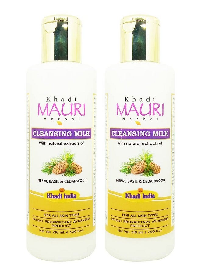 Khadi Mauri Cleansing Lotion - Pack Of 2 (420 Ml)  - Image 1