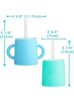 5oz Silicone Training Cup with Staw Lid 2-Pack (Sky Blue and Mint Green) - pzsku/ZA1B1AE59163A3F2BC2F2Z/45/_/1717593847/b7fb87c7-e82f-4fc2-9857-67ea0310983c