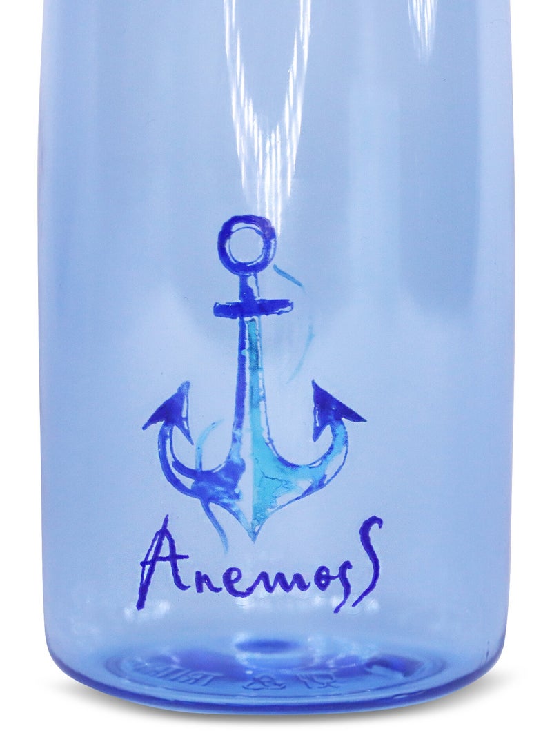 ANEMOSS Anchor Pattern Tritan Water Bottle 600 ml / 20 oz, Healthy and Exclusive Design, Multi-functional and Durable Beverage Bottle, Ideal for Sports and Travel, BPA-Free, Blue Color - Image 4