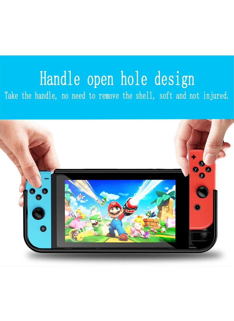 X-level - غطاء حماية قابل للإرساء لجهاز Nintendo Switch OLED 2021، غطاء واقٍ بمقبض TPU وملحقات مريحة تعمل باللمس متوافقة مع Nintendo Switch OLED 7 بوصة ووحدة تحكم Joy-Con وتتناسب مع قاعدة الشحن - Image 1